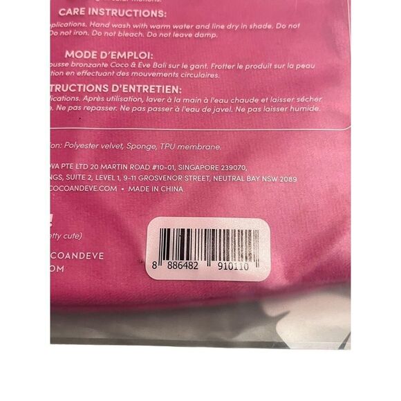 Coco And Eve Application Mitt Self Tanning Sunny Honey Pink Glove Velvet Soft - Picture 7 of 7